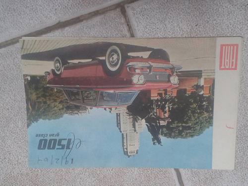 Fiat 1500  Folleto Publicitario De Época 8 Páginas