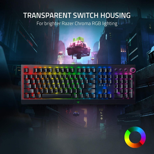 Imagen 4 de 8 de Teclado Mecanico Gamer Razer Blackwidow V3 Pro Wireless Cuot
