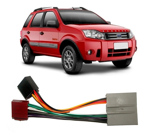 Chicote Som Ecosport 2010 11 2012 Conector Radio Multimidia