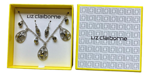 Collar Pendiente Y Aretes - Liz Claiborne 