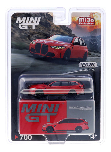 Bmw M3 Competition Touring Toronto 1:64 Mini Gt Vermelho