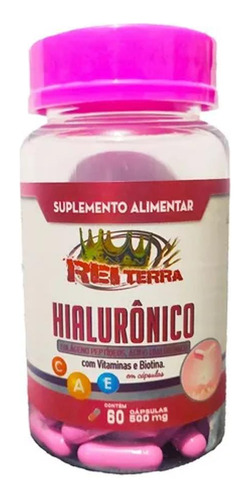Ácido Hialurônico 60 Cápsulas 500mg - Hidratação E Rugas