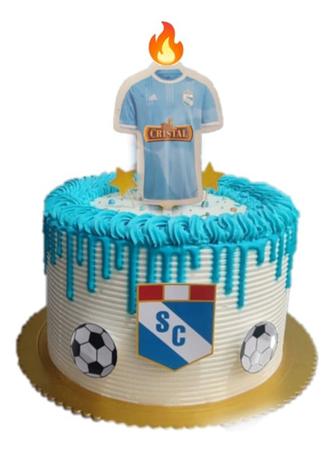 Vela Camiseta Equipo De Fútbol Para Decoración De Torta 