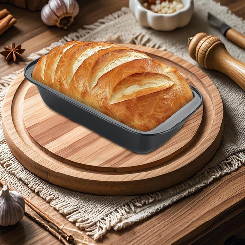 Set 5 Pzs Molde Para Panque Pan De Caja Antiadherente Horno
