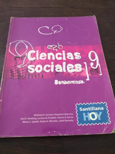 Ciencias Sociales 9 Bonaerense. Santillana Hoy.