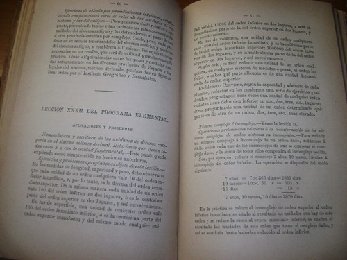 Libro Antiguo 1895 Aritmetica Y Nociones De Algebra Pitaluga (Usado)