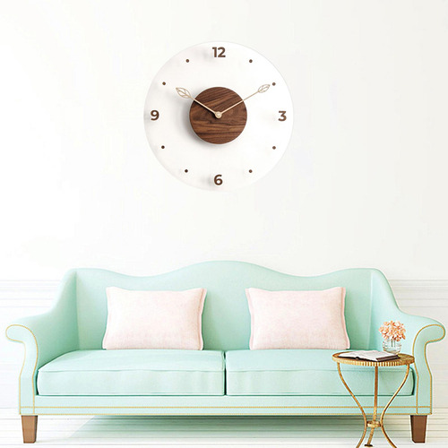 Reloj De Pared Redondo De Madera, Reloj De Pared, Moderno,