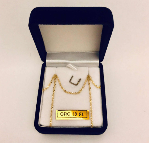 Imagen 5 de 8 de Cadena De Oro 18k Collar Singapur 40 Cm 1 Gr Mujer Hombre