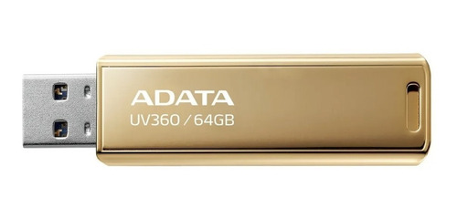 Imagem 1 de 3 de Pendrive 64gb Adata Uv360 Usb 3.2 Dourado Edição Limitada