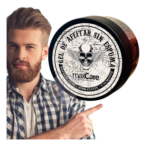 Maxcare® Gel De Afeitar Para Barba Sin Espuma 500ml