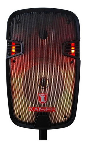 Imagen 2 de 5 de Bafle Bocina Kaiser 8 Ksw-1008 Recargable Bluetooth Led Usb Negro