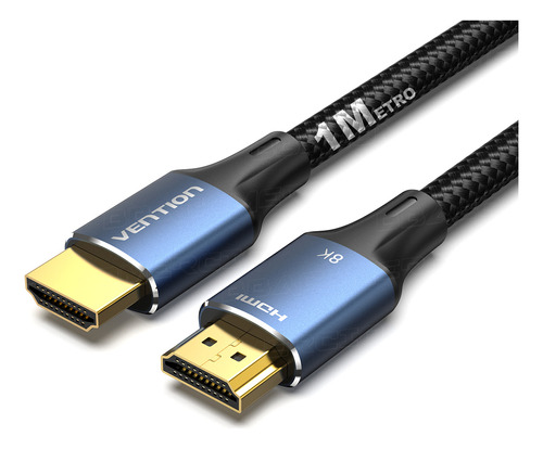 Cable Hdmi 2.1 8 K 60 Hz 4K 120 Hz Hdr Vention 1 m Reforcado