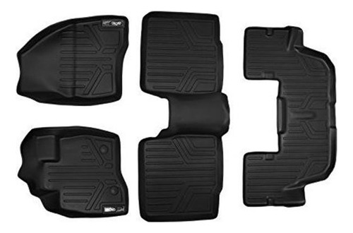 Smartliner Floor Mats 3 Row Liner Set Black Para Ford Ex