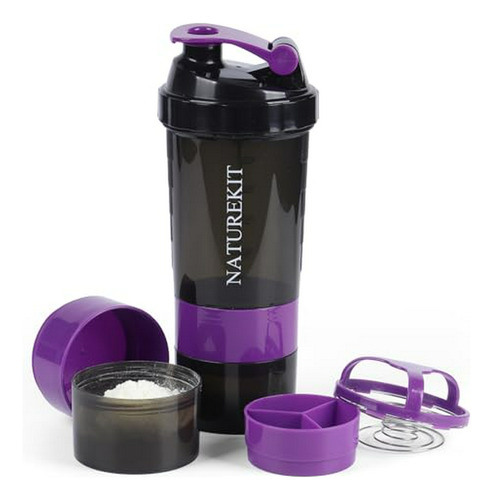 Shaker Bottle Con Contenedor De Proteína Y Pre Entrenamiento