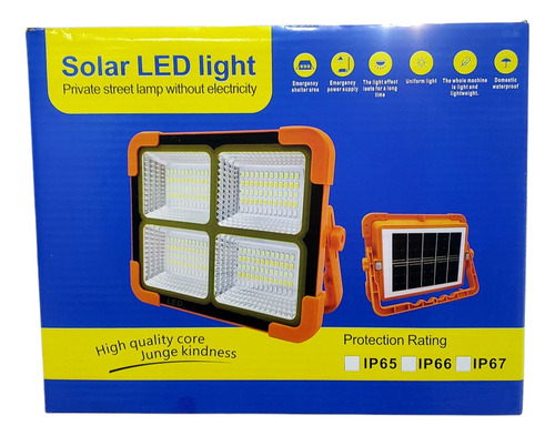 Panel Led Luz De Emergencia Solar Y Usb Ip66
