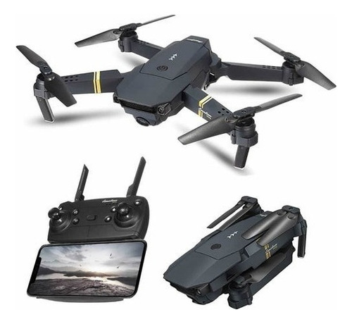 Drone Plegable Con Camara Color Negro