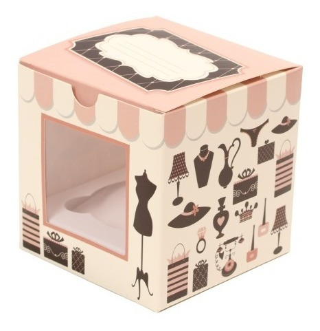 Cajas De Regalos Para 1 Ponquecito Cupcake Madame C 20 Und