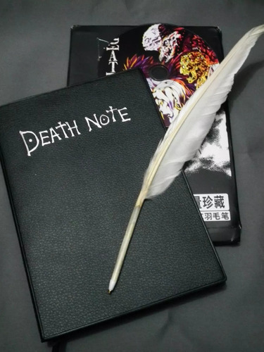 Kit Caderno Death Note + Caneta Pena + Cd - Japonês E Inglês