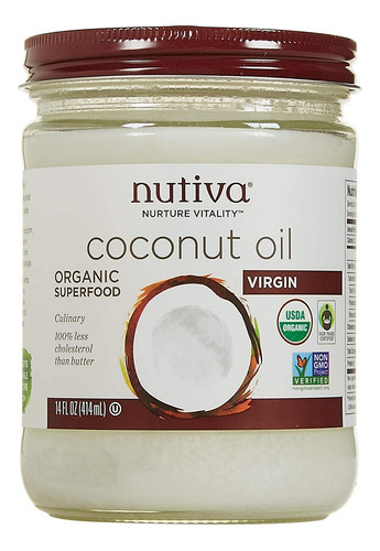  Aceite De Coco Virgen Orgnico Nutiva, 14 Onzas