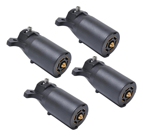 4 × Conector Fiação Trailer Plugue 7 Vias