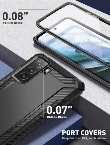Imagem 5 de 6 de Capa Anti-impacto 360 Fullbody Para Samsung S21 Plus Clayco