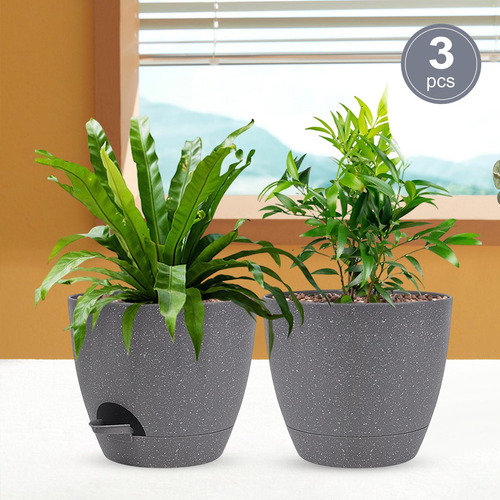 3 Uds Macetas De Riego Automático Contenedor De Macetas