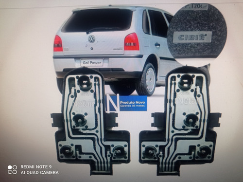 Circuito Placa Trasera De Luz Stop Vw Gol G3 00/05  El Par