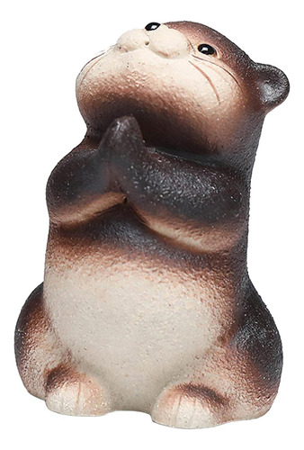 Figura De Nutria Pequeña Para Mascotas, Escultura De Nutria