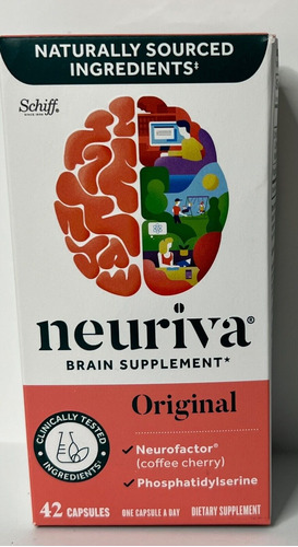 Neuriva Original Suplemento Para El Cerebro 42 Cápsulas Usa