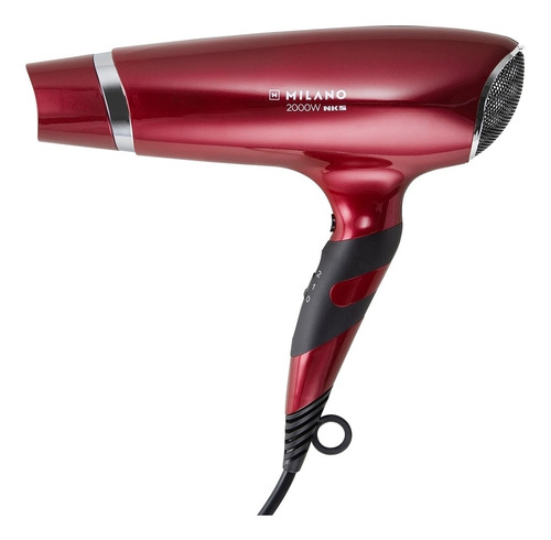 Secador De Cabelos Ml-900 Nks Milano 2000w Vermelho