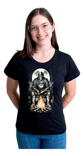 Camiseta Feminina Babylook Cavaleiro Medieval