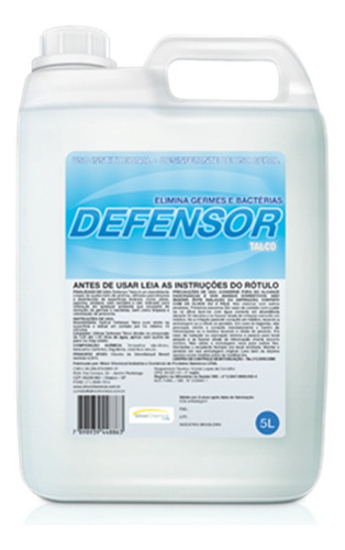 Desinfetante Defensor Silver 5l - Elimina Vírus E Bactérias