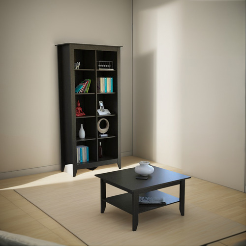 Librero Essential Y Mesa De Centro -wengue