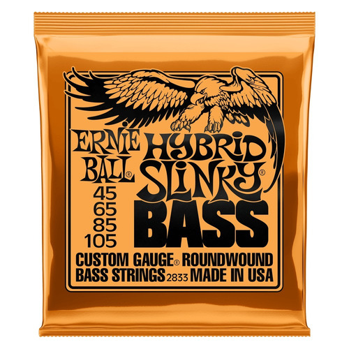 Ernie Ball 2833 Encordado Bajo 4cuerdas Hybrid Slinky 45-105