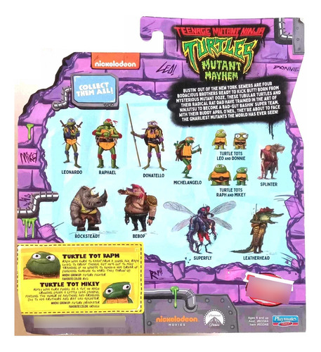 Raph & Mikey Tortugas Ninja Caos Mutante Tmnt Turtle Tots