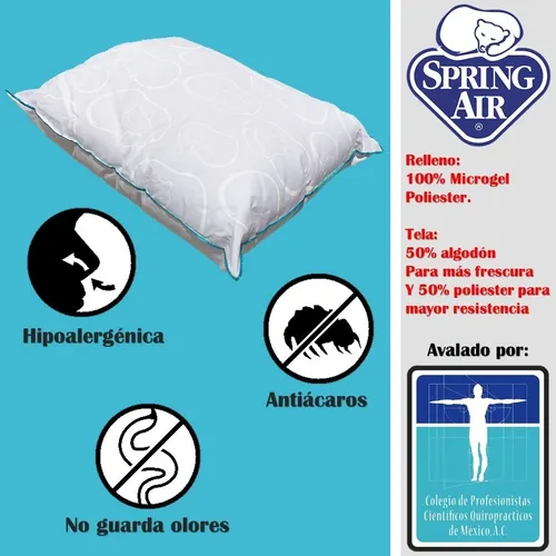 Almohada Ortop dica Cervical Spring Air Hipoalerg nica Cuotas