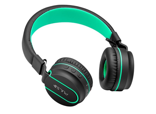 Headphone Bluetooth Pulse Fun Series Preto E Verde Ph215