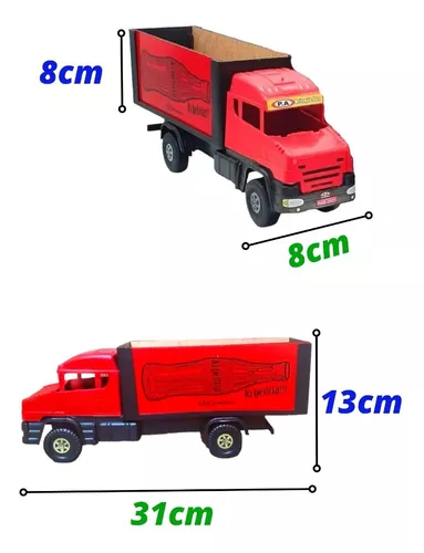 Caminhão De Brinquedo Infantil Para Criança Carrinho Madeira