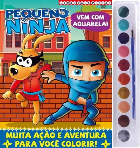 Pequeno Ninja livro para pintar, de On Line a. Editora IBC - Instituto Brasileiro de Cultura Ltda, capa mole em português, 2021