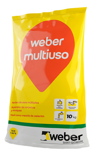 Weber Multiuso Mortero Albañileria De Usos Multiples 10 Kg