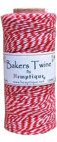 Hemptique Bts2red-w De Baker Twine Spool 50-gram, Red.