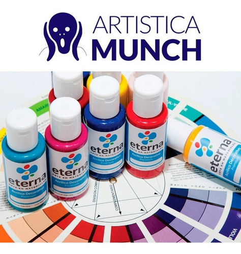 Acrilico Decorativo Eterna De 50ml X 18u Colores Definidos