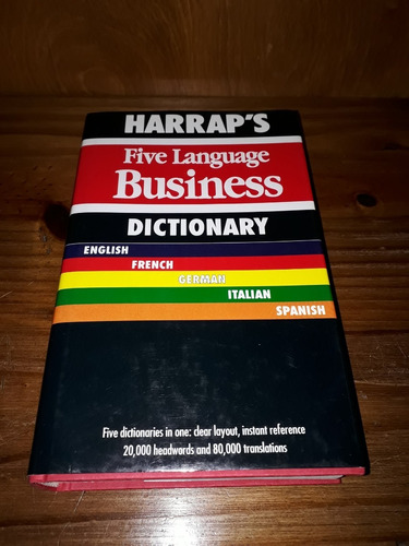 Diccionario Harrap's Cinco Idiomas* 1° Edición 1991* Nuevo*