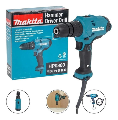 Imagem 1 de 4 de Parafusadeira Furadeira De Impacto 320w Hp0300 Makita