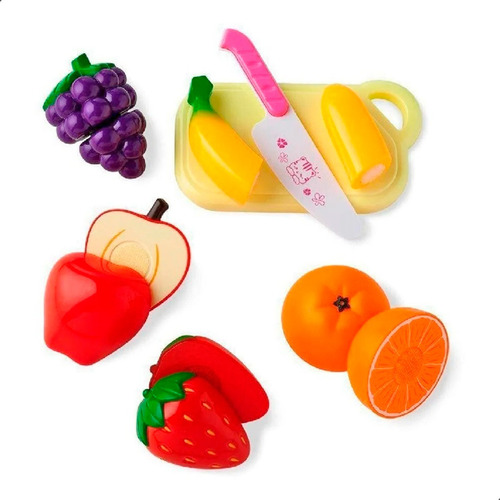 Kit Frutas De Brinquedo Com Fita Colante Brinque A Vontade