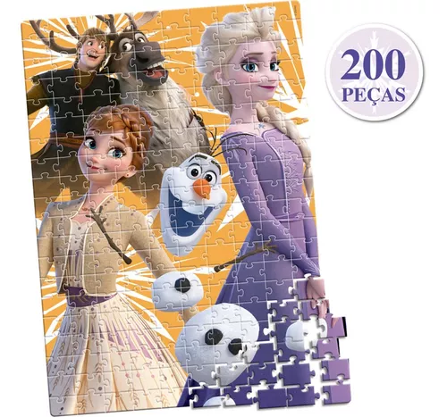 Super Kit Quebra-Cabeça, Dominó e Jogo da Memória Frozen 2 em Promoção na  Americanas