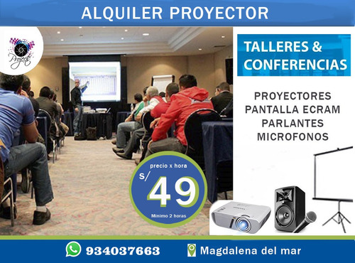 Alquiler Proyector, Ecran - Capacitaciones Y Eventos