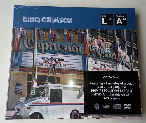 Cd y DVD de King Crimson en vivo en el Orpheum Lacrado