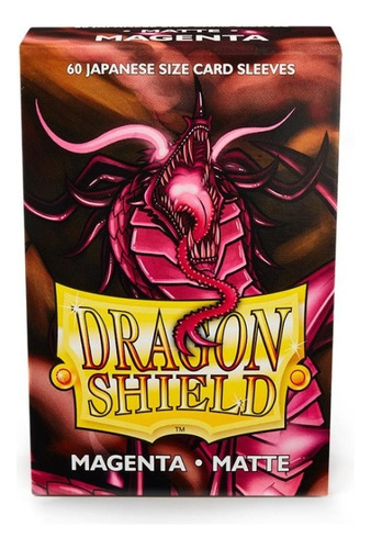 Sleeve Dragon Shield Small Matte Magenta Yu Gi Oh Japones