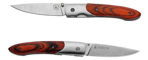 Navaja Cortapluma Cuchillo Plegable Stolberg Stb 503 Camping Color Madera